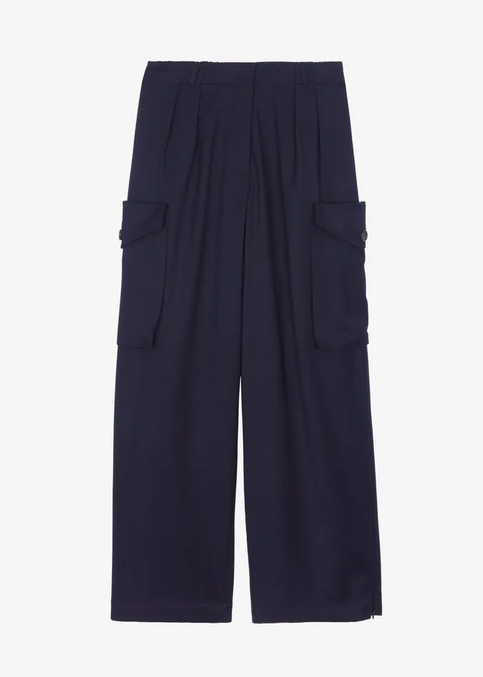 Women Kiora Cargo Pants 8211 Navy The Frankie Shop Bottoms