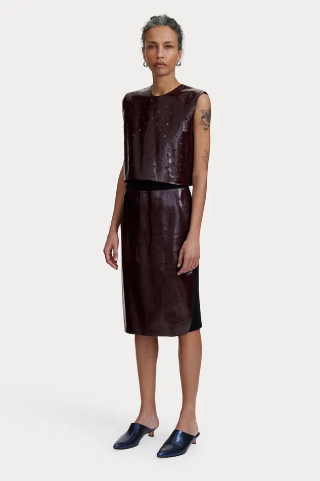 Women Knits Rachel Comey Halti Skirt Chestnut Women Knits Rachel Comey Halti Skirt Chestnut