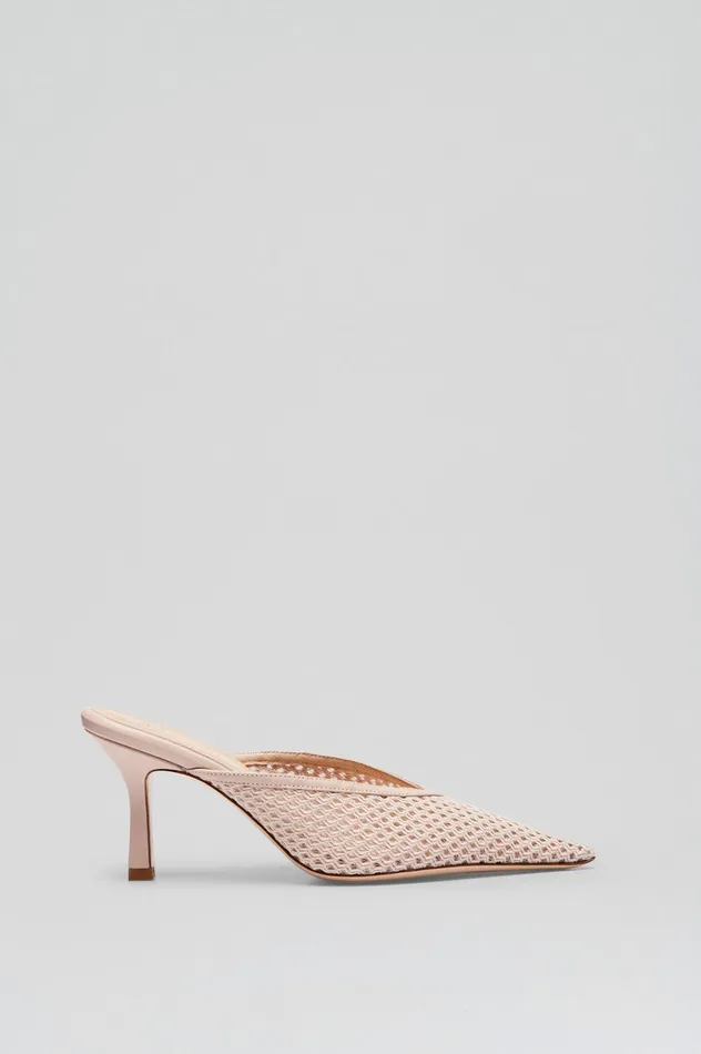 Women Leather Scanlan Theodore MESH MULE 75 TRENCH