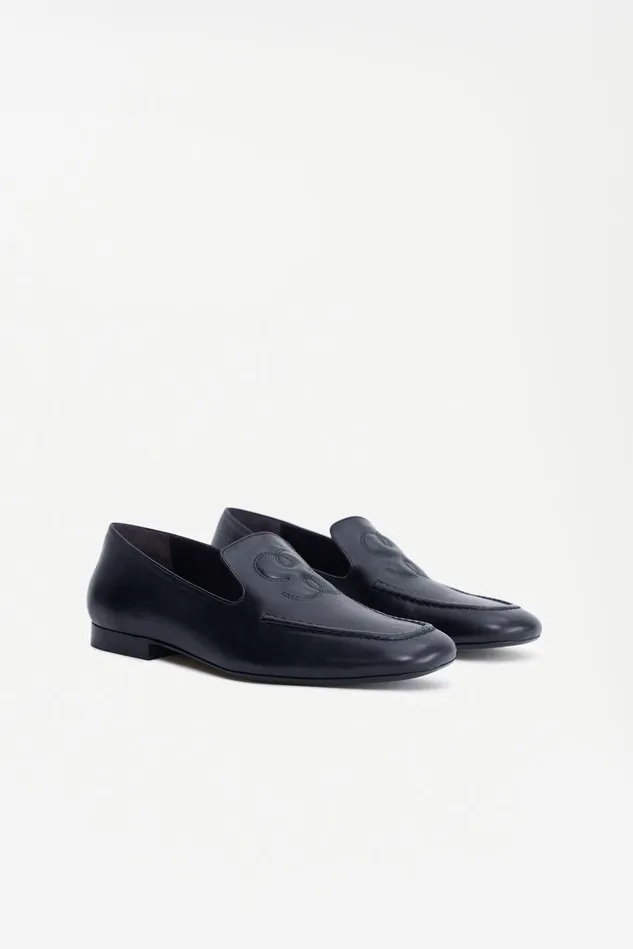 Women Logo Soft Loafers Black Filippa K Shoes