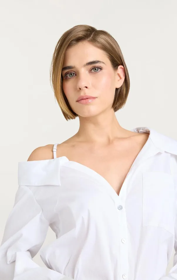 Women Long Sleeve Tops Cinq Sept Georgina Top White