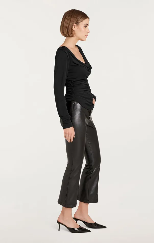 Women Long Sleeve Tops Cinq Sept Long Sleeve Cherise Top Black