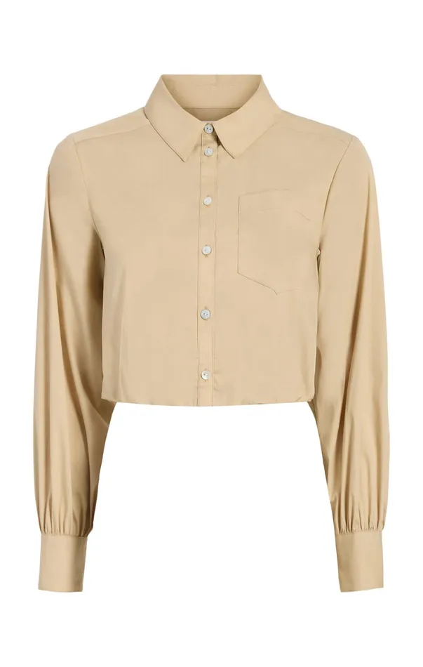 Women Long Sleeve Tops Cinq Sept Reema Top Khaki