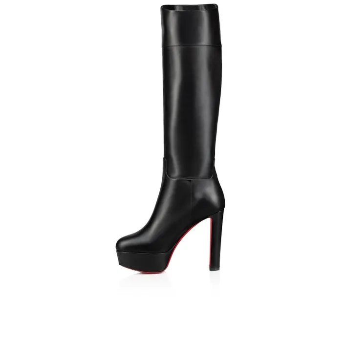 Women Loo Botta Alta 130 Mm Boots 8211 Calf Leather 8211 Black Christian Louboutin Boots