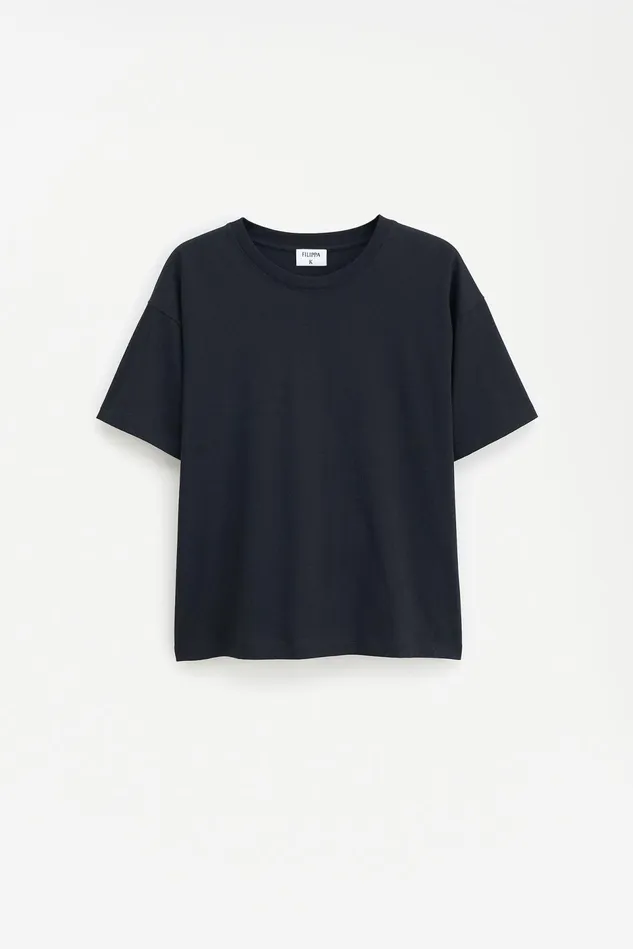 Women Loose Fit Tee Black Filippa K Tops