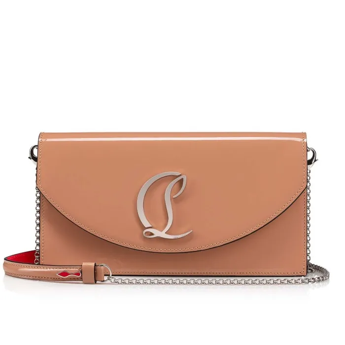 Women Loubi54 Clutch 8211 Patent Calf And Metal 8211 Blush Christian Louboutin Shoulder Bags Women Loubi54 Clutch 8211 Patent Calf And Metal 8211 Blush Christian Louboutin Shoulder Bags