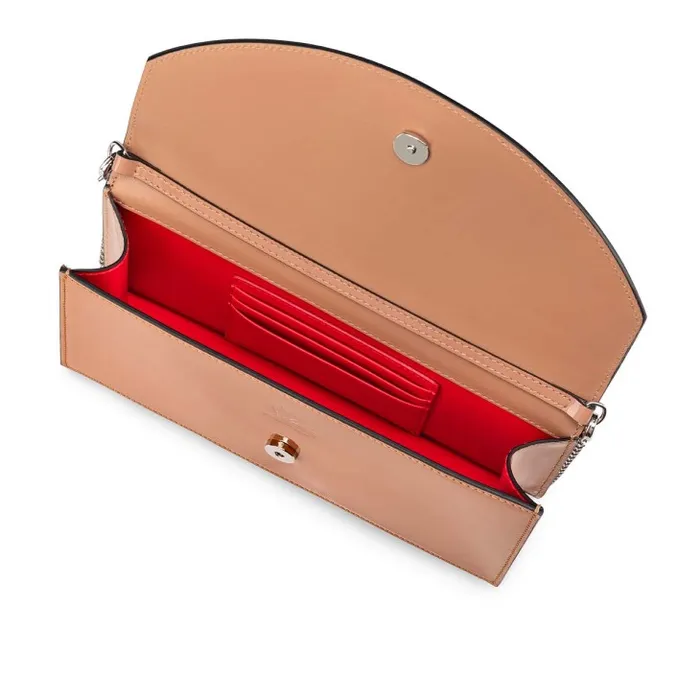 Women Loubi54 Clutch 8211 Patent Calf And Metal 8211 Blush Christian Louboutin Shoulder Bags