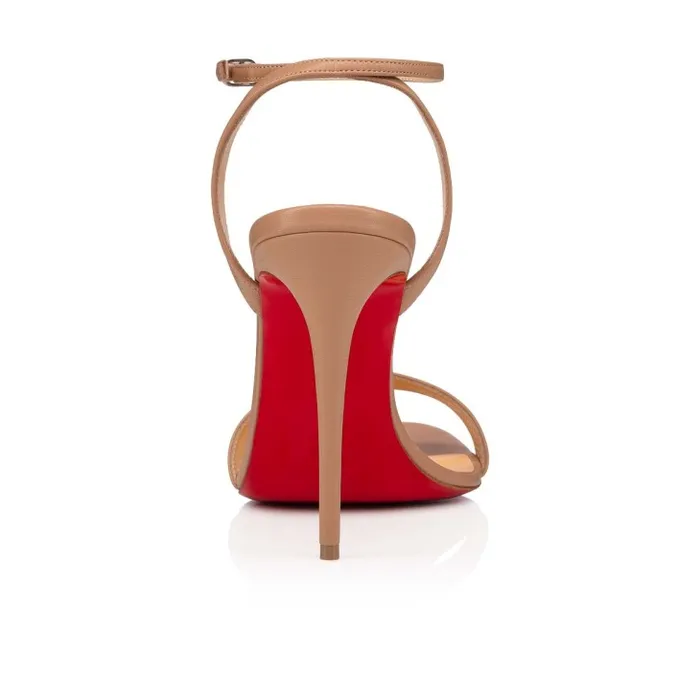 Women Loubigirl 100 Mm Sandals 8211 Nappa Leather 8211 Blush Christian Louboutin Sandals and Slides