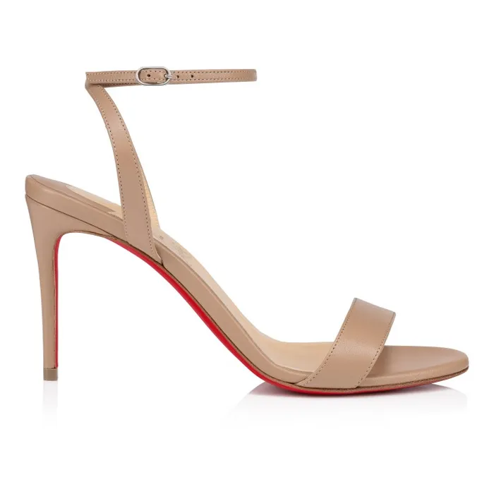 Women Loubigirl 85 Mm Strappy Sandals 8211 Nappa Leather 8211 Blush Christian Louboutin Sandals and Slides