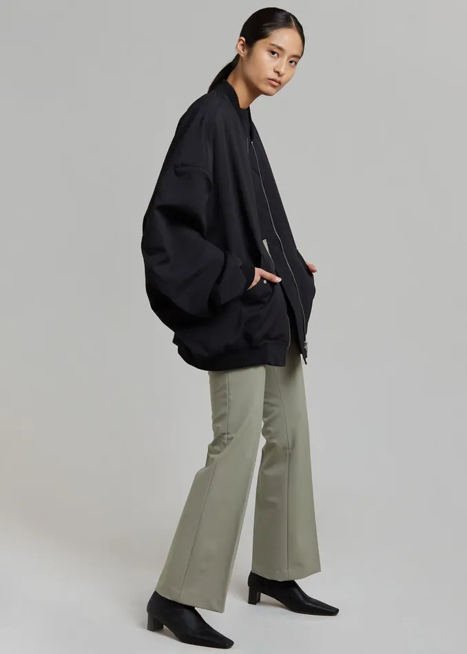 Women Lumi Bomber Jacket 8211 Black The Frankie Shop Outerwear