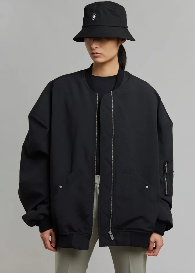 Women Lumi Bomber Jacket 8211 Black The Frankie Shop Outerwear