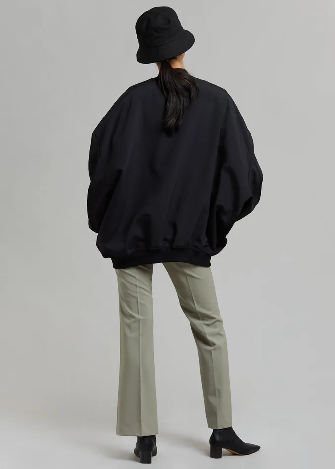 Women Lumi Bomber Jacket 8211 Black The Frankie Shop Outerwear
