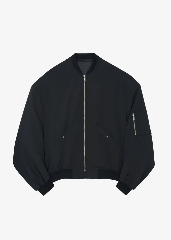Women Lumi Bomber Jacket 8211 Black The Frankie Shop Outerwear