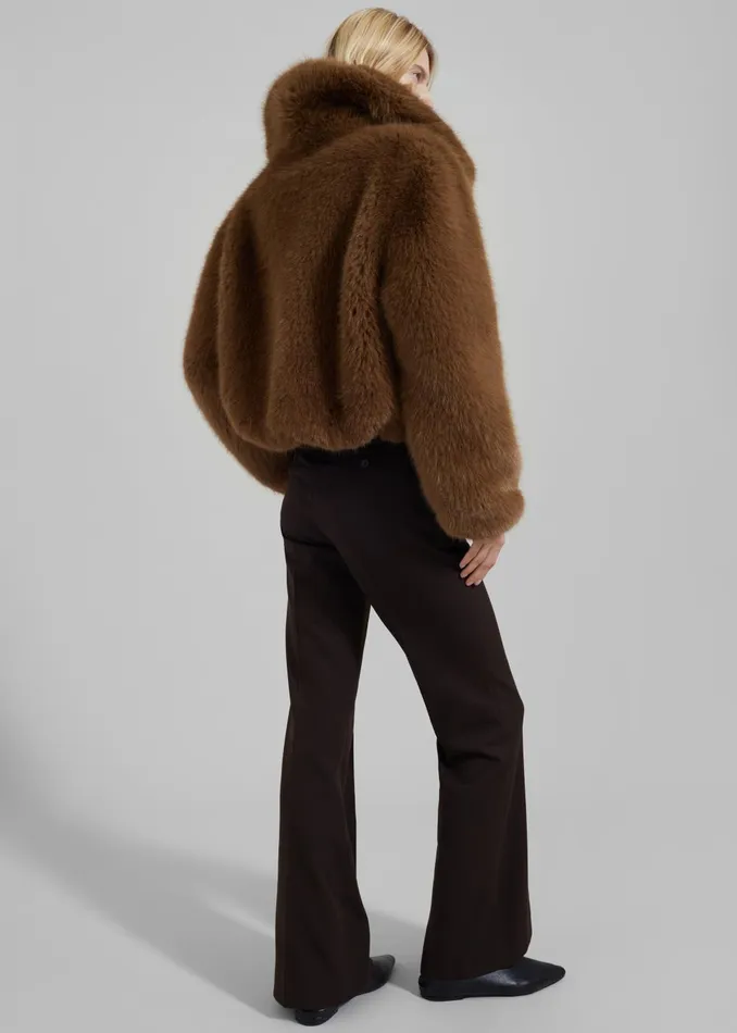 Women Lyra Flared Pants 8211 Brown The Frankie Shop Bottoms