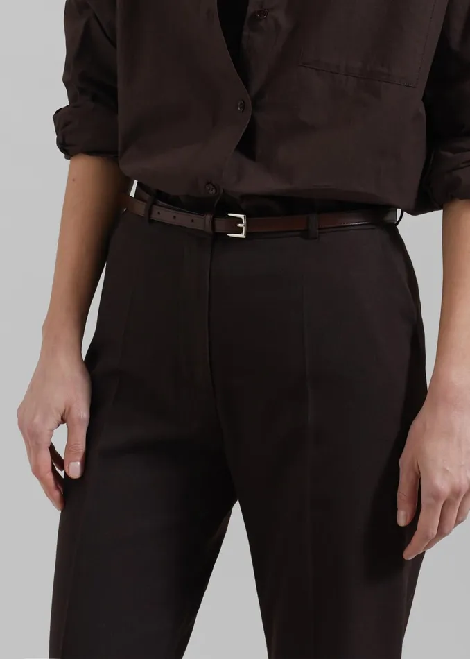 Women Lyra Flared Pants 8211 Brown The Frankie Shop Bottoms