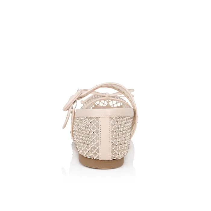 Women Mamastrapitina Ballerinas 8211 Mesh Nappa Leather And Strass 8211 Leche Christian Louboutin Flats and Loafers
