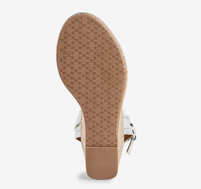 Women Marcia CrossBand Sandal White Glove Leather Women8217s Shoes Johnston and Murphy