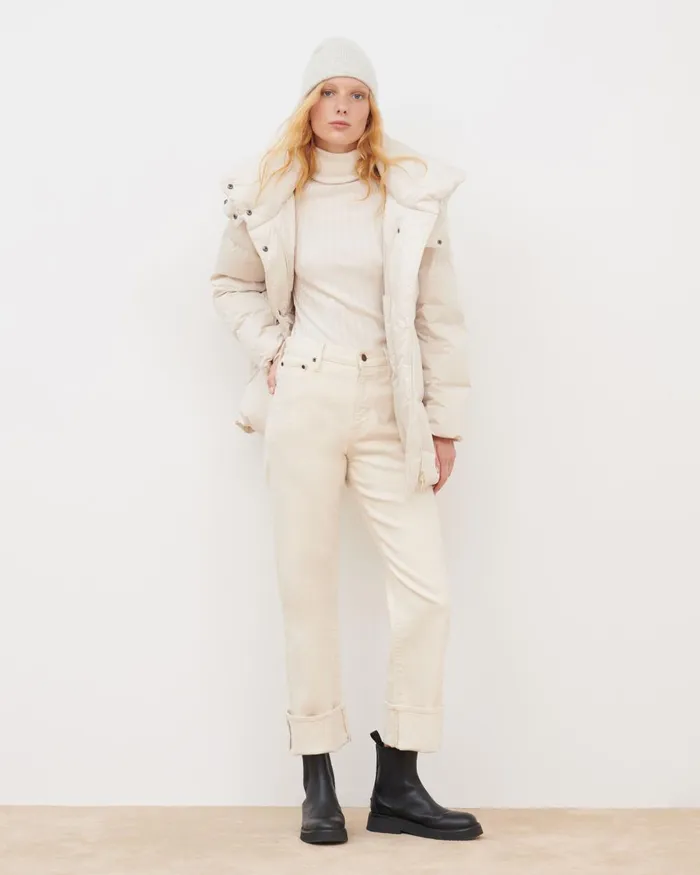 Women Margotte 8211 MidLength Down Jacket Off White Comptoir Des Cotonniers Coats and Jackets Women Margotte 8211 MidLength Down Jacket Off White Comptoir Des Cotonniers Coats and Jackets