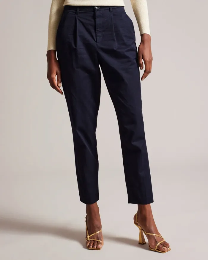 Women MARYIAH 8211 High Rise Carrot Leg Trousers Dark Blue Ted Baker Trousers and Shorts Women MARYIAH 8211 High Rise Carrot Leg Trousers Dark Blue Ted Baker Trousers and Shorts