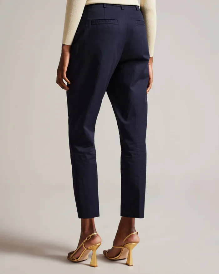 Women MARYIAH 8211 High Rise Carrot Leg Trousers Dark Blue Ted Baker Trousers and Shorts Women MARYIAH 8211 High Rise Carrot Leg Trousers Dark Blue Ted Baker Trousers and Shorts