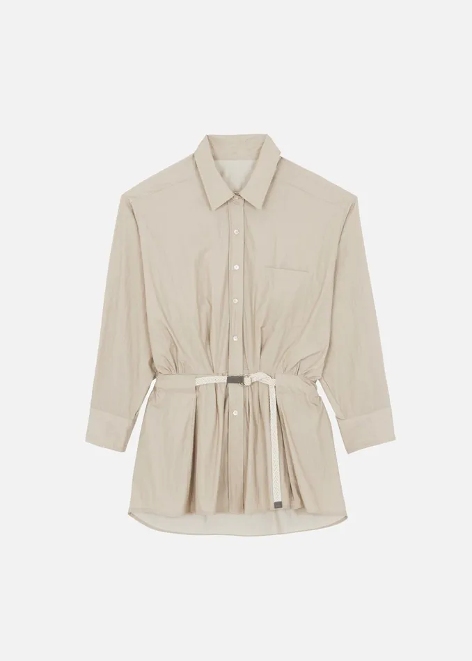Women Matty Belted Dress 8211 Beige The Frankie Shop Dresses