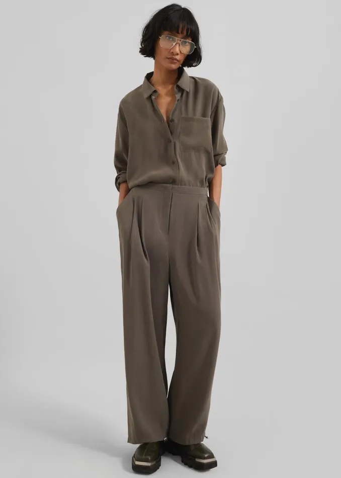 Women Meilen Shirt 8211 Olive The Frankie Shop Tops