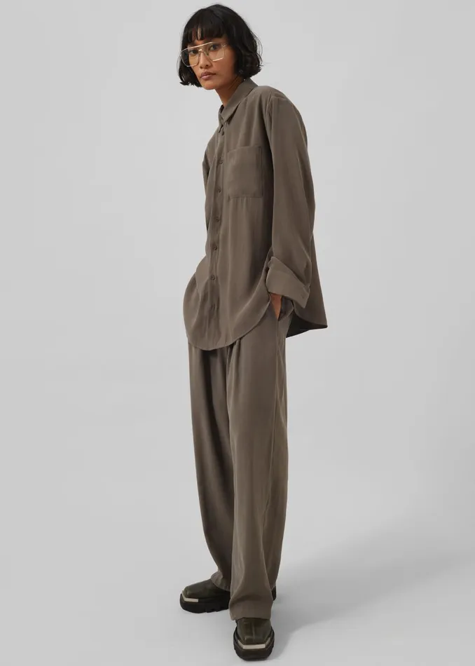 Women Meilen Shirt 8211 Olive The Frankie Shop Tops