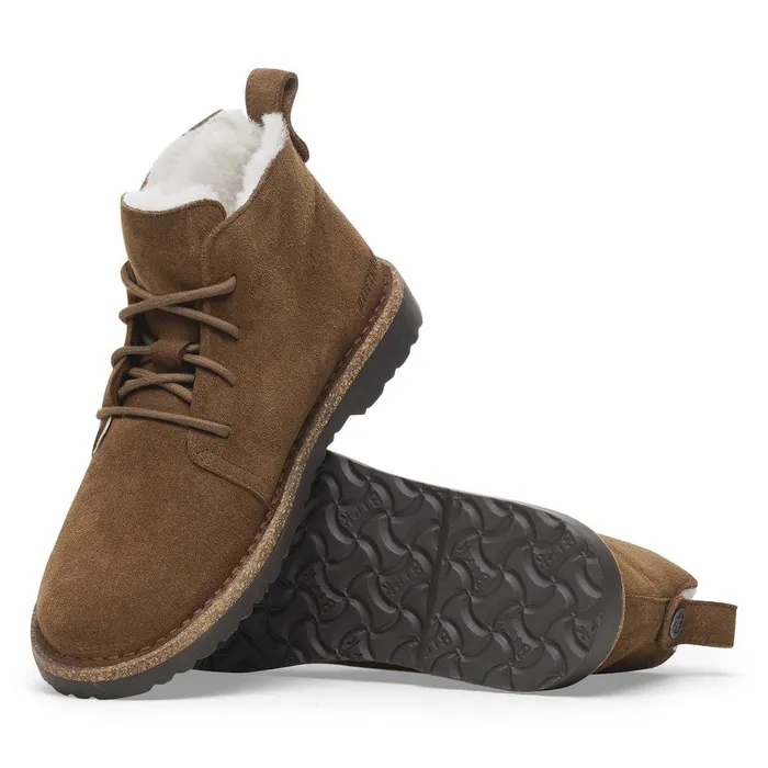WomenMen Birkenstock Boots Uppsala Mid Shearling Dark Tea