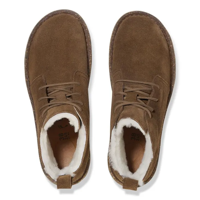 WomenMen Birkenstock Boots Uppsala Mid Shearling Dark Tea