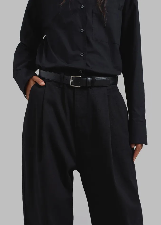 WomenMen Drew Denim Pants 8211 Black The Frankie Shop Bottoms