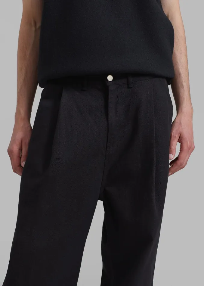 WomenMen Drew Denim Pants 8211 Black The Frankie Shop Bottoms