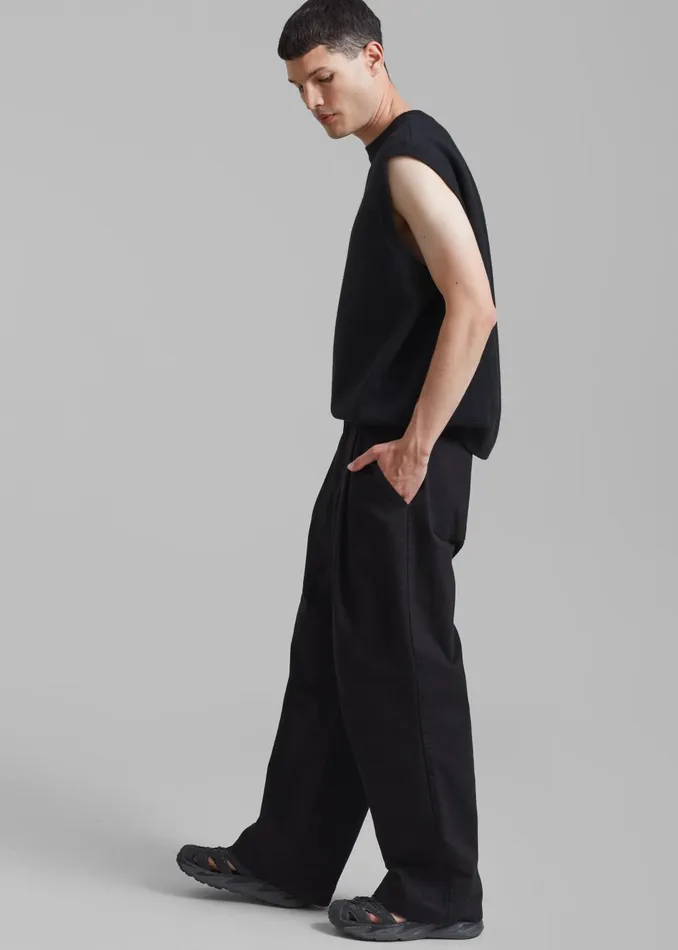 WomenMen Drew Denim Pants 8211 Black The Frankie Shop Bottoms