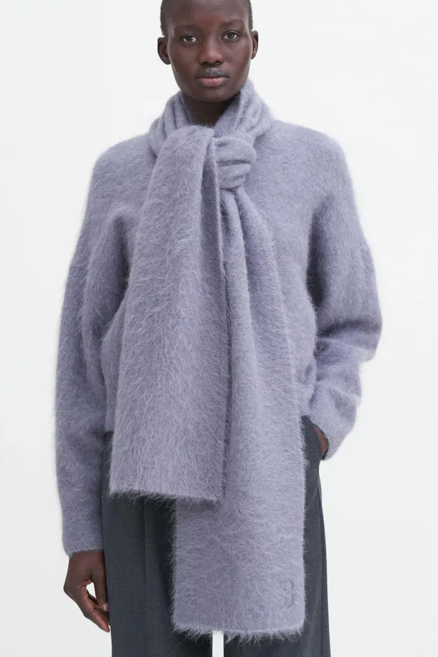 WomenMen Fluffy Scarf Thunderstorm Filippa K Hats and Scarves