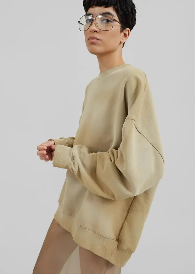 WomenMen Hart Tie Dye Sweatshirt 8211 Beige The Frankie Shop Tops