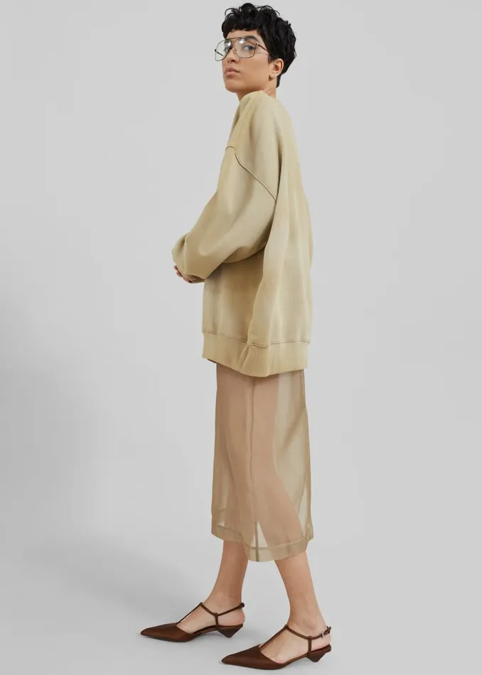 WomenMen Hart Tie Dye Sweatshirt 8211 Beige The Frankie Shop Tops