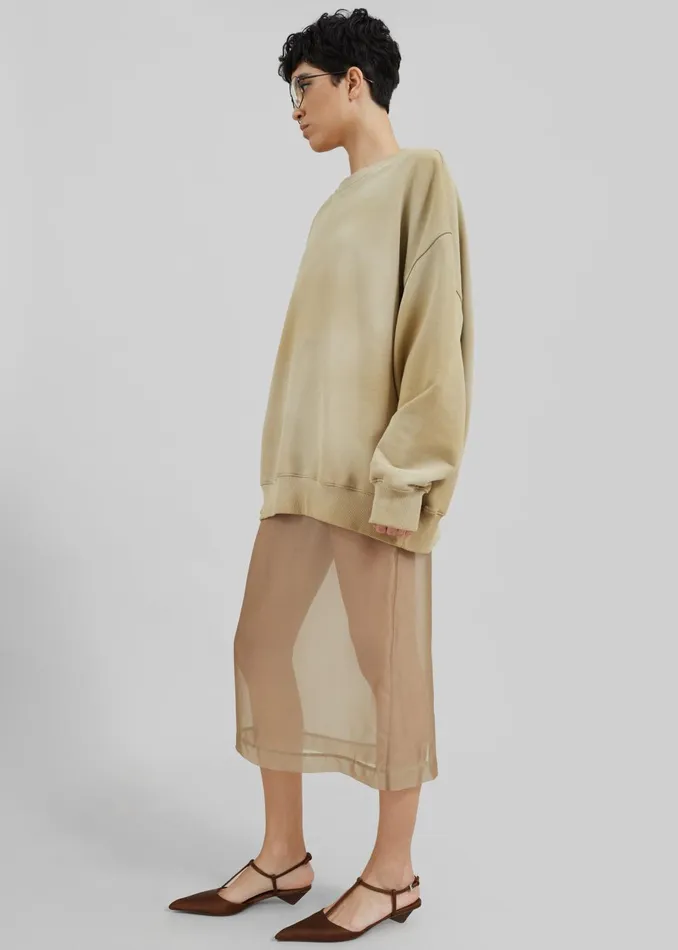 WomenMen Hart Tie Dye Sweatshirt 8211 Beige The Frankie Shop Tops