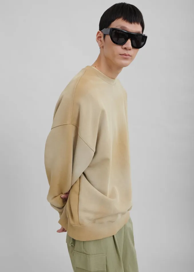 WomenMen Hart Tie Dye Sweatshirt 8211 Beige The Frankie Shop Tops