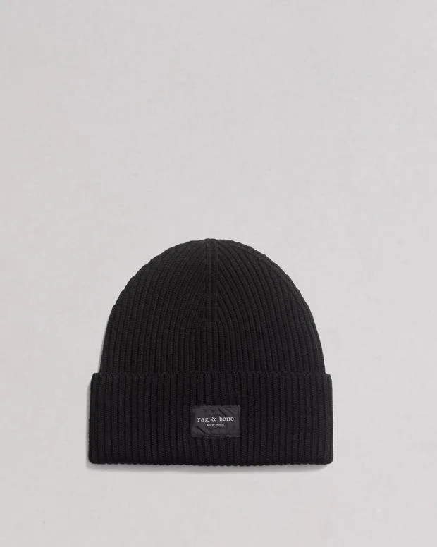 WomenMen Hats and Gloves Rag and Bone Blake Beanie Black