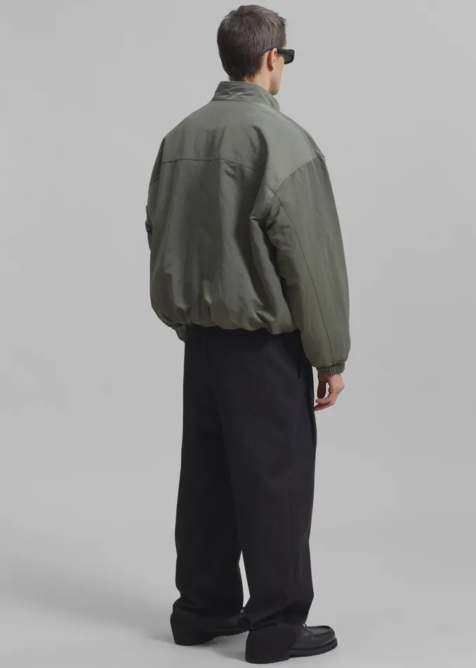 WomenMen Seth Oversized Jacket 8211 Khaki The Frankie Shop Outerwear