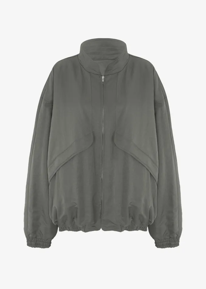 WomenMen Seth Oversized Jacket 8211 Khaki The Frankie Shop Outerwear