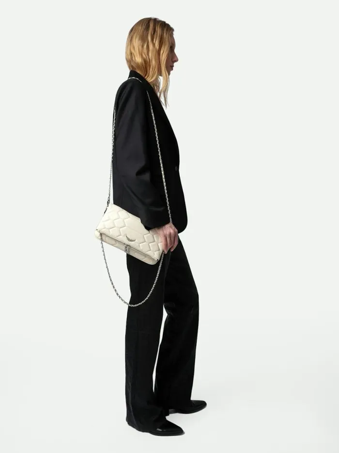WomenMen Zadig and Voltaire Shoulder Bags Rock Quilted Clutch Flash WomenMen Zadig and Voltaire Shoulder Bags Rock Quilted Clutch Flash