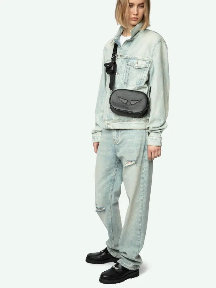 WomenMen Zadig and Voltaire Shoulder Bags Rock With You Bag Black WomenMen Zadig and Voltaire Shoulder Bags Rock With You Bag Black