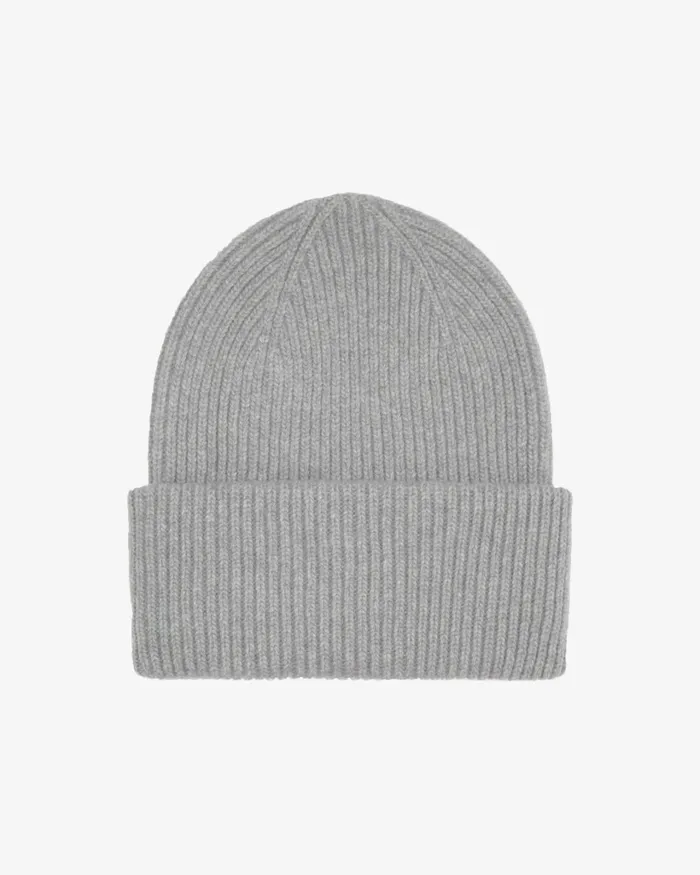 Women Merino Wool Hat Heather Grey Colorful Standard Hats
