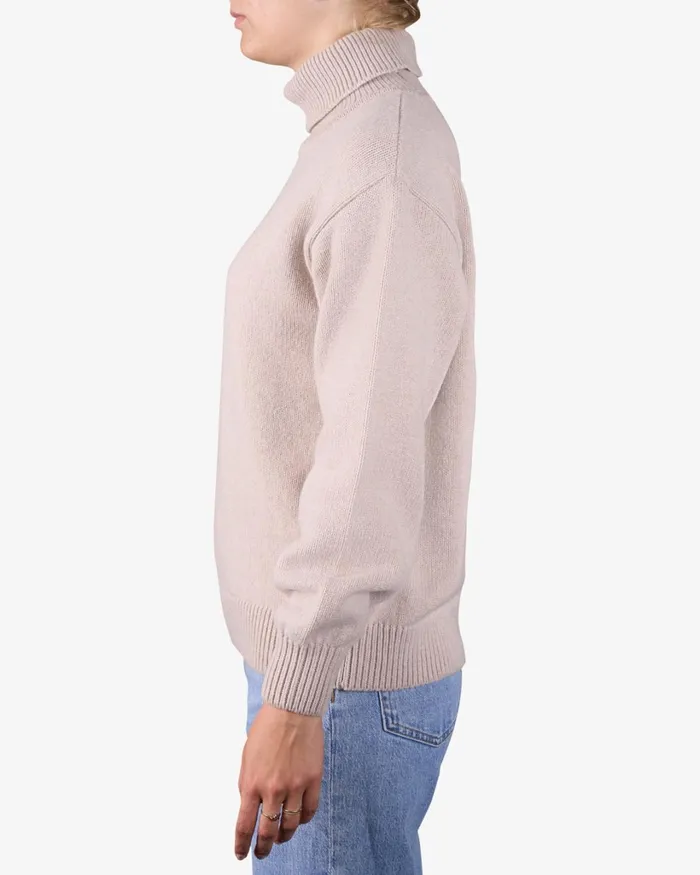 Women Merino Wool Turtleneck Lava Grey Colorful Standard Knit Sweaters