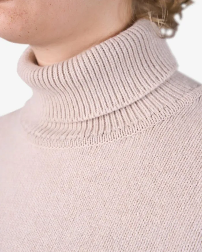 Women Merino Wool Turtleneck Lava Grey Colorful Standard Knit Sweaters