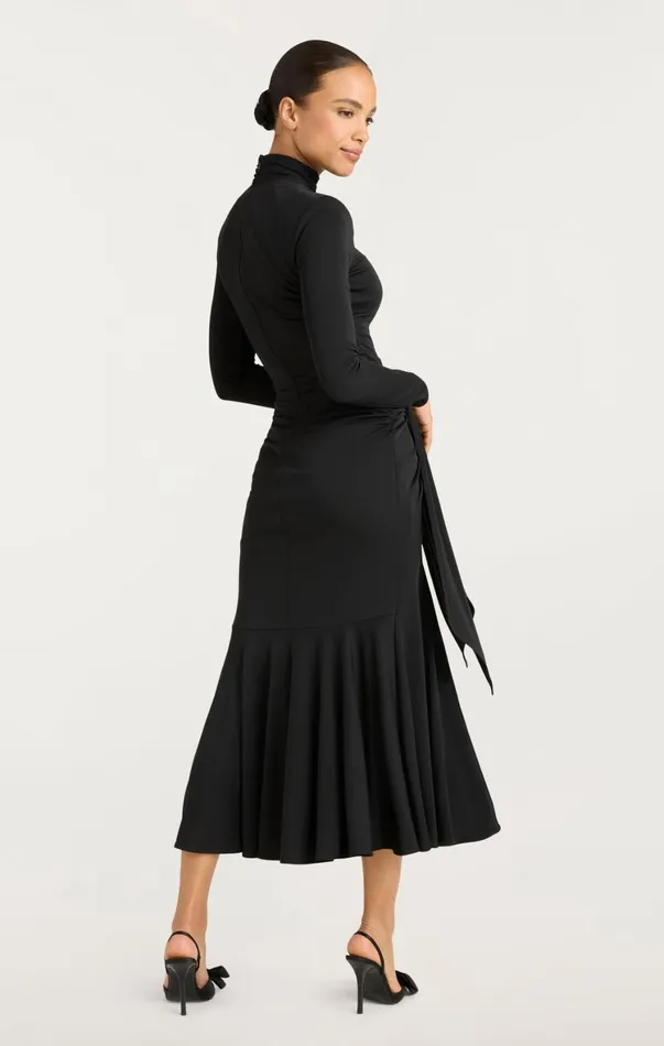 Women Midi Cinq Sept Johnson Dress Black