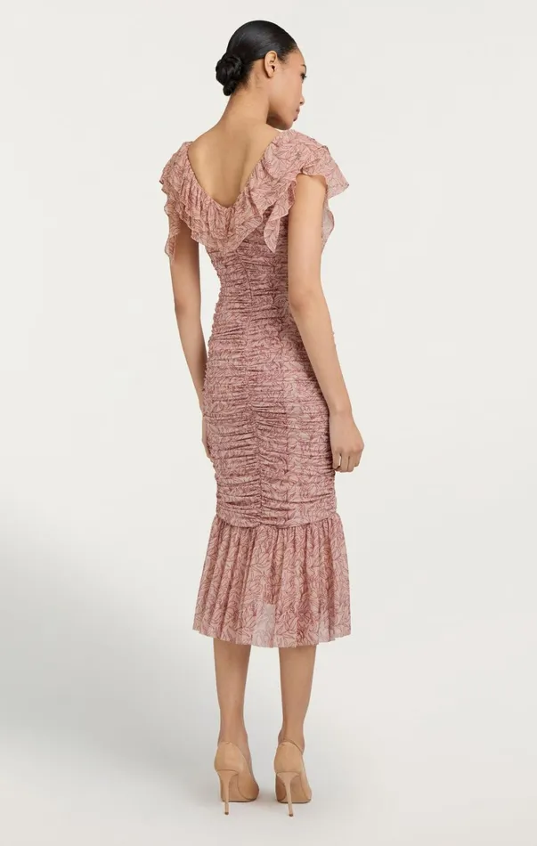 Women Midi Cinq Sept Paola Dress Blusher Multi