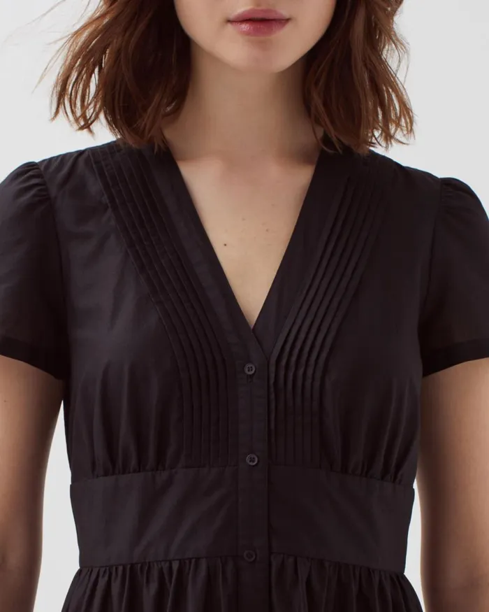 Women Midi Dress Black Beauty Comptoir Des Cotonniers Dresses and Jumpsuits Women Midi Dress Black Beauty Comptoir Des Cotonniers Dresses and Jumpsuits