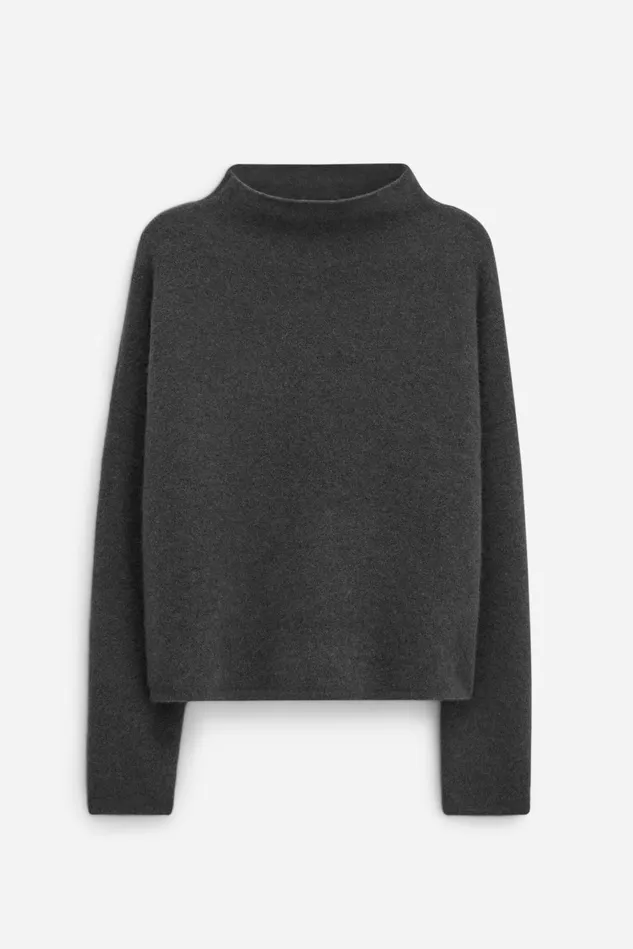 Women Mika Yak Funnelneck Sweater Green Grey Filippa K Knitwear