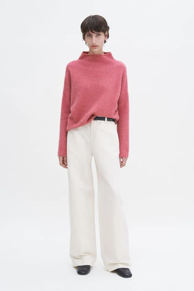 Women Mika Yak Funnelneck Sweater Light Raspberry Filippa K Knitwear